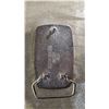 Image 2 : Silver-Toned Belt Buckle With Custom Design and Joe Toews Inscription