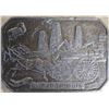 Image 1 : Cast Iron Printing Block Depicting Industrial Scene