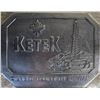 Image 1 : Ketek Metal Belt Buckle Featuring Oilfield Equipment Design