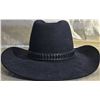 Image 3 : Black Felt Cowboy Hat with Detailed Band and Satin Lining