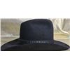 Image 4 : Black Felt Cowboy Hat with Detailed Band and Satin Lining