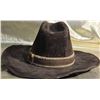 Image 3 : Brown Western-Style Hat With Braided Band and Distinctive Wide Brim