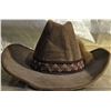 Image 1 : Western-Style Brown Hat with Decorative Band and Makers Mark