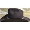 Image 4 : Brown Felt Cowboy Hat With Leather and Fleece Band Detail