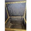 Image 3 : Embossed Metal Storage Chest With Figural Designs and Hinged Lid