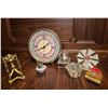 Image 2 : Decorative Objects Including Hand-Painted Wall Clock, Windmill, and More