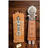 Image 2 : Handcrafted Decorative Items Including Kachina Wall Art and Brass Teapot