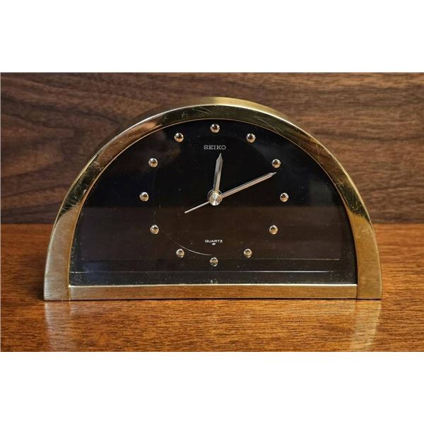 Seiko Quartz Half-Moon Mantel Clock, Model QOZ137G
