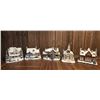 Image 1 : Five Hawthorne Village Illuminated Hand-Painted Porcelain Christmas Houses
