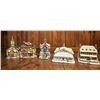 Image 1 : Lighted Ceramic Christmas Village Buildings by Avon and Hawthorne Village