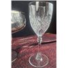 Image 6 : Glassware Set Including Etched Tumblers, Decorative Bowl, and Stemware
