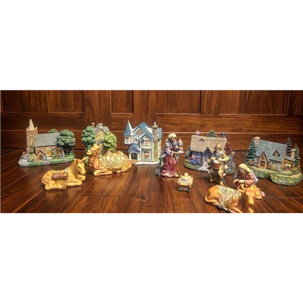 Hawthorne Village Illuminated Christmas Village Set with Accessories