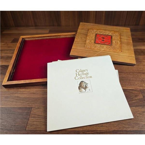 Calgary Heritage Collection Portfolio with Illustrated Prints and Case
