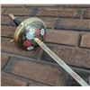 Image 3 : Decorative Wall-Mounted Dual Sword Plaque with Eagle Emblem and Gold Accents