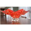 Image 3 : Murano-Style Glass Bowl and Floral Ceramic Pitcher Set