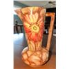 Image 5 : Murano-Style Glass Bowl and Floral Ceramic Pitcher Set