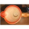 Image 7 : Murano-Style Glass Bowl and Floral Ceramic Pitcher Set