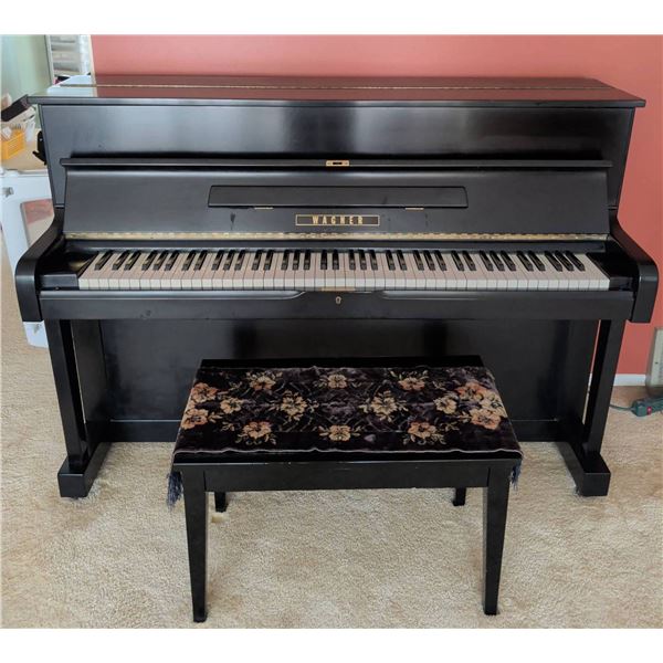 Yamaha Upright Piano with Bench and Music Books