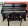 Image 1 : Yamaha Upright Piano with Bench and Music Books