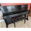 Image 4 : Yamaha Upright Piano with Bench and Music Books