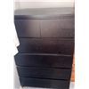 Image 2 : Dark Brown Five-Drawer Wooden Chest