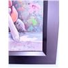 Image 2 : Framed Oil Painting of Girl with Puppy by M. Verni