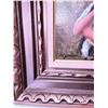 Image 3 : Framed Oil Painting of a Boy with Bread, Signed by Artist in Layered Wood Frame
