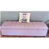 Image 1 : Gray Upholstered Storage Bench With Lift-Top Lid