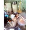 Image 3 : Kitchenware Lot with Knives, Coffee Maker, Cookware, and Utensils