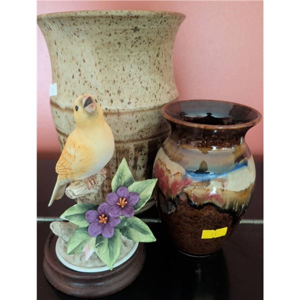 Decorative Ceramic Items: Andrea by Sadek Canary, Ian Reid Vase, Stoneware Vessel