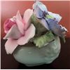 Image 7 : 3 English Bone China Floral Figurines by Crown Royal, Thorley, and Royal Albert