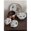 Image 1 : Royal Worcester Evesham Gold Porcelain Tableware and Copper Bowl Set