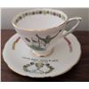 Image 8 : Five Themed Fine Bone China Teacups and Saucers by Various Makers