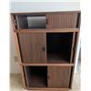 Image 2 : Mid-Century Modern Modular Storage Cabinet with Sliding Doors