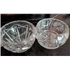 Image 3 : Crystal Decanter Set with Glasses and Hand-Painted Serving Trays