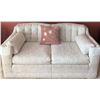 Image 2 : Floral Pattern Upholstered Loveseat with Bolster Pillows