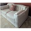 Image 3 : Floral Pattern Upholstered Loveseat with Bolster Pillows