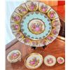 Image 2 : Limoges French Porcelain Decorative Plate Set with Rococo-Inspired Motifs and Gilded Accents
