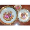 Image 5 : Limoges French Porcelain Decorative Plate Set with Rococo-Inspired Motifs and Gilded Accents