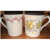 Image 2 : 2 Fine Bone China Mugs and 6 Floral Napkin Holders