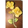 Image 4 : Porcelain Floral Decorative Set with Yellow and Pink Roses