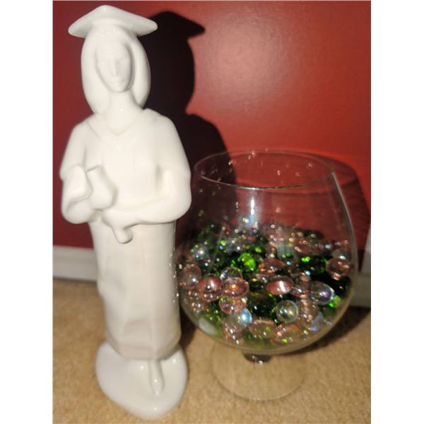 Royal Doulton Graduation Figurine w/ XL Chalice Full of Stones
