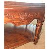Image 3 : Octagonal Wooden Coffee Table With Carved Details and Turned Legs