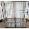 Image 2 : Chrome and Glass Shelving Unit with Six Shelves