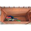 Image 4 : Wooden Storage Bench with Hinged Lid and Backrest