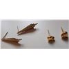 Image 1 : Tests like 10K Gold Nugget Studs and Fan-Shaped Drop Earrings, 3.68g