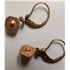 Image 3 : Stamped 10K Locket Necklace and Pearl Drop Earrings Set