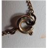 Image 4 : Stamped 10K Locket Necklace and Pearl Drop Earrings Set