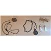 Image 1 : Stamped 925 & 900 Silver Jewelry Featuring Chain Necklaces, Coin-Inspired Pendants, and Earrings