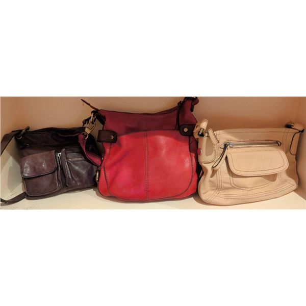 Genuine Leather Handbags, Including Fossil and Clarks Styles